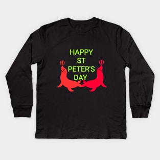 Happy st patrick's day Kids Long Sleeve T-Shirt